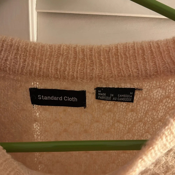 Urban Outfitters Standard Cloth Light Pink Peach Knit Sweater Medium NWOT - Picture 5 of 5